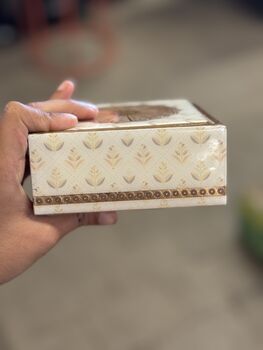 Set Of Six Wood Coasters With Case, Luxury Tableware, 8 of 12