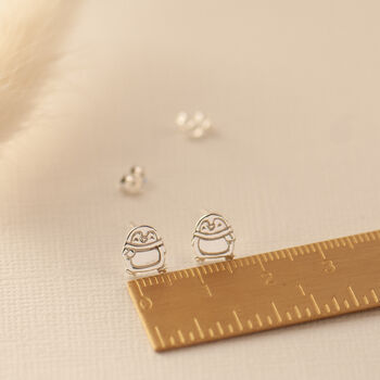 Penguin Sterling Silver Stud Earrings, 8 of 12