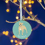 Staffie Personalised Dog Christmas Tree Decoration, thumbnail 1 of 6
