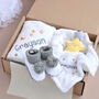 Personlised White Blanket And Comforter Gift Set, thumbnail 1 of 6