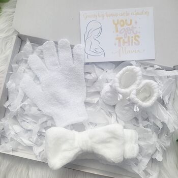 Baby And Mama To Be Pamper Hamper | Pregnancy Care Package | Mum To Be Gift Box, 6 of 12