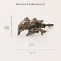 Vintage Brass Dolphin Pair Drawer Knob, thumbnail 6 of 8