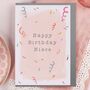 Peach Happy Birthday Niece Greeting Card, thumbnail 1 of 2