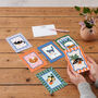 Cats And Books Postcard Set | Pack Of Six, thumbnail 1 of 7