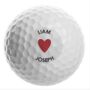 Personalised Heart Golf Ball, thumbnail 2 of 3