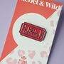Ticket To Hell Admit One Enamel Pin Badge, thumbnail 1 of 3