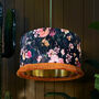 Plum Pudding Lampshade With Gold Lining And Fringing, thumbnail 1 of 10