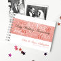 Personalised Ruby Wedding Anniversary Guestbook, thumbnail 3 of 8