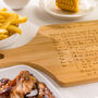 Father's Day Handwriting BBQ Recipe Chopping Board, thumbnail 3 of 11