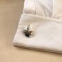 Sailboat Silver Cufflinks Gift For Men 316 L Stainless Steel Nautical Accessory, thumbnail 5 of 6