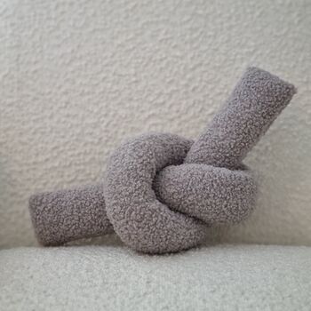 Boucle Love Knot Cushion, 3 of 7