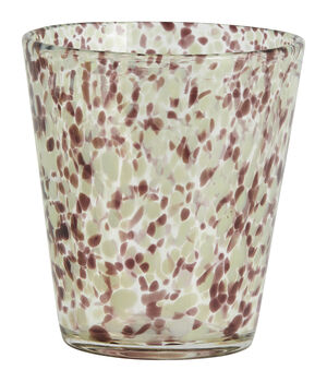 Light Brown Speckled Glass Tumbler, 3 of 4