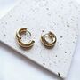 Gold Filled Round Hoop Earrings, thumbnail 3 of 5