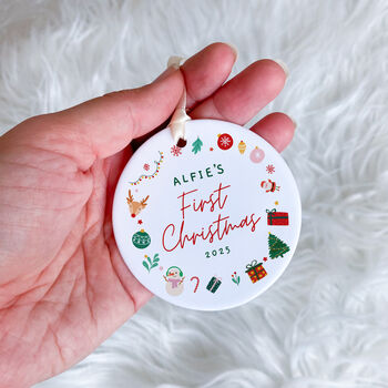 Personalised Baby’s First Christmas Tree Ornament, 3 of 7