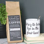 Personalised 'Life In The Slow Lane' Coffee And Mug Set, thumbnail 1 of 2