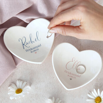 Personalised Maid Of Honour Gift Ring Dish, 3 of 4