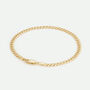 9ct Yellow Gold Solid Curb Chain Bracelet Eight Inch, thumbnail 1 of 3