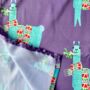 Llama Reusable, Silky, Recycled Fabric Gift Wrap, thumbnail 1 of 8