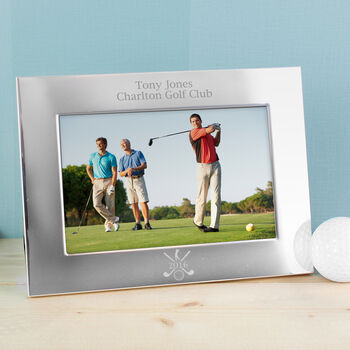 Golf Gifts Silver Plated Photo Frame For Golfers, 4 of 4