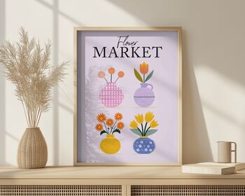Flower Market Art Print, Home Decor, Botanical Print, 4 of 4