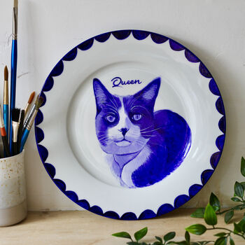 Blue China Pet Portrait Plate, 8 of 8