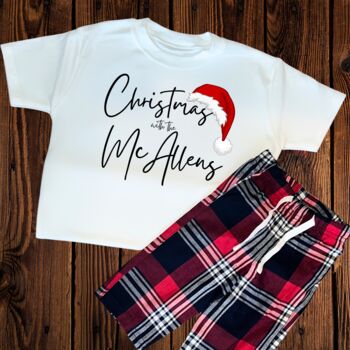 Personalised Matching Family Christmas Pyjamas, 3 of 5