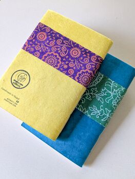Eco Friendly Nepali Lokta Paper Hardcover Notebook A5, Fair Trade, 2 of 8