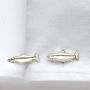 Salmon Cufflinks In Sterling Silver, thumbnail 1 of 2