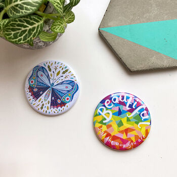 'Beautiful, Just The Way You Are' Rainbow Pocket Mirror, 4 of 4