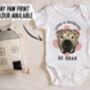 Shar Pei Baby Onesie, thumbnail 3 of 6