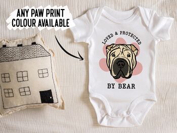 Shar Pei Baby Onesie, 3 of 6