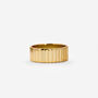 Thick Croissant Cigar Ring Band, Minimalist Jewellery, thumbnail 2 of 5