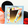 Gold Foiled Number Seventeen Card, thumbnail 4 of 4