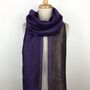 Reversible Merino Wool Shawl/ Scarf, thumbnail 3 of 10
