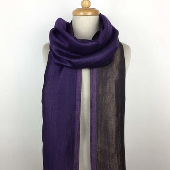 Reversible Merino Wool Shawl/ Scarf, 3 of 10