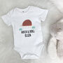 Personalised Armadillo Rock And Roll Babygrow, thumbnail 2 of 8