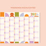 2026 Year Wall Planner | Geometric Citrus Splash, thumbnail 5 of 7