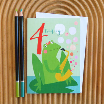 Frog 4th Birthday Card, 4 of 4