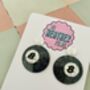 Magic Eight Ball Resin Earrings, thumbnail 2 of 4