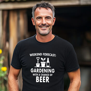 Personalised “Weekend Forecast” T Shirt – Funny Gift For Him, Dad, Grandad Or Husband, 3 of 10