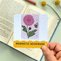November Magnetic Birth Flower Bookmark Chrysanthemum, thumbnail 7 of 7