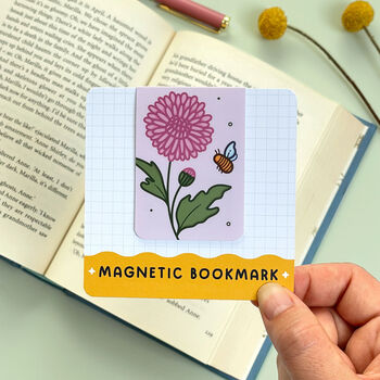 November Magnetic Birth Flower Bookmark Chrysanthemum, 7 of 7