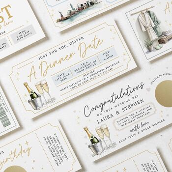 Personalised Dinner Date Gift Voucher For Boyfriend, 4 of 4