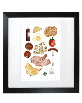 Full English Breakfast Print | British Food Print, 2 of 3