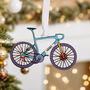 Personalised Bike Christmas Bauble Decoration, thumbnail 1 of 7