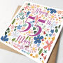 Personalised 55th Birthday Card For Her, thumbnail 1 of 4