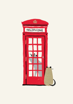 London Phonebox Cat Print, 3 of 4
