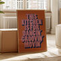 This Kitchen Is For Dancin' Groovin' Movin' Poster Wall Art Family Funk Trendy Kitchen Home Print, thumbnail 1 of 7