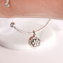 Memorial Ashes Sterling Silver Charm Bangle, thumbnail 4 of 6