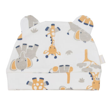 New Baby Safari Elephant Sleepsuit Gift Set, 4 of 7